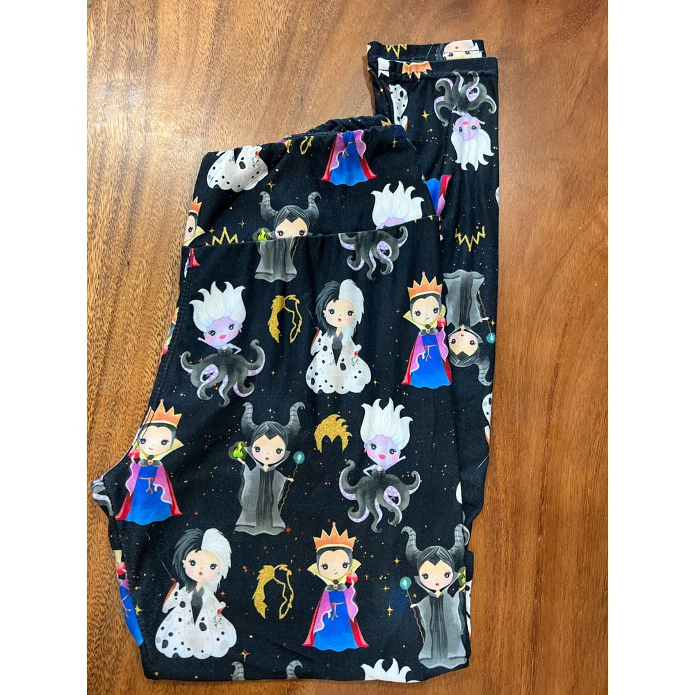 PS Designs Disney Villians black leggings size OS